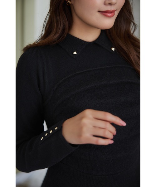 Her lip to ニットワンピース M ブラック レディース : ZOZOTOWN Yahoo