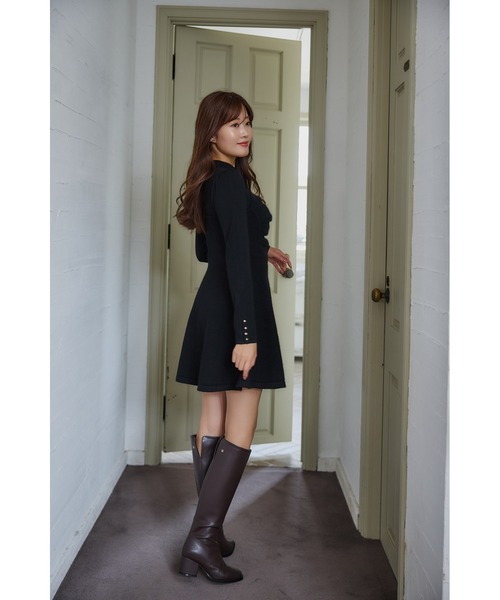 Her lip to ニットワンピース M ブラック レディース : ZOZOTOWN Yahoo