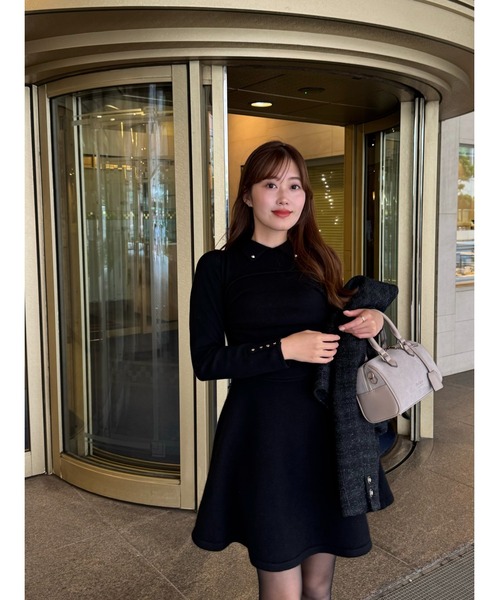 Her lip to ニットワンピース M ブラック レディース : ZOZOTOWN Yahoo