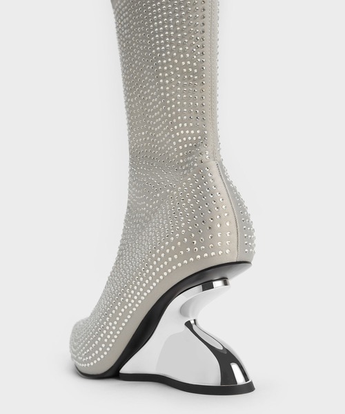 [CHARLES & KEITH] короткие сапоги 23.5cm черный женский 