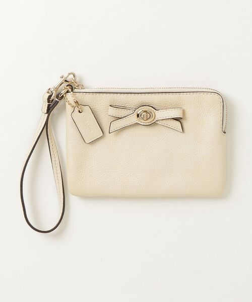 COACH（コーチ） ポーチ - ベージュ レディース : ZOZOTOWN Yahoo!店