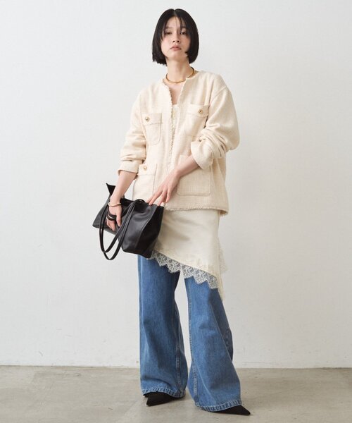 Loungedress（ラウンジドレス） ジャケット ノーカラージャケット