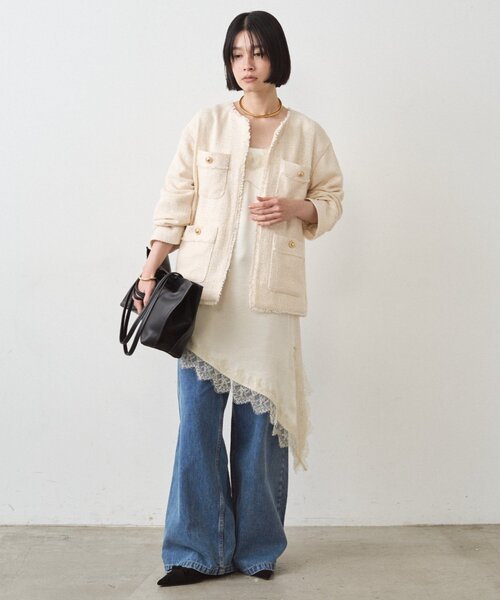 Loungedress（ラウンジドレス） ジャケット ノーカラージャケット