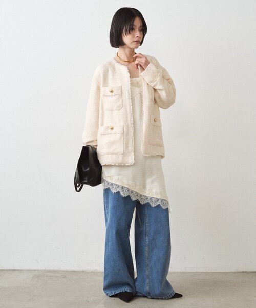 Loungedress（ラウンジドレス） ジャケット ノーカラージャケット