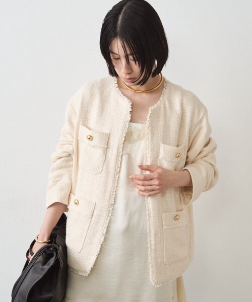 Loungedress（ラウンジドレス） ジャケット ノーカラージャケット