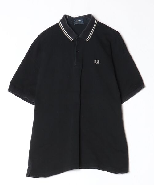 FRED PERRY ポロシャツ ブラックL 新品 袋入 タグ付き 半袖 FRED PERRY（フレッドペリー） 半袖ポロシャツ L ブラック メンズ