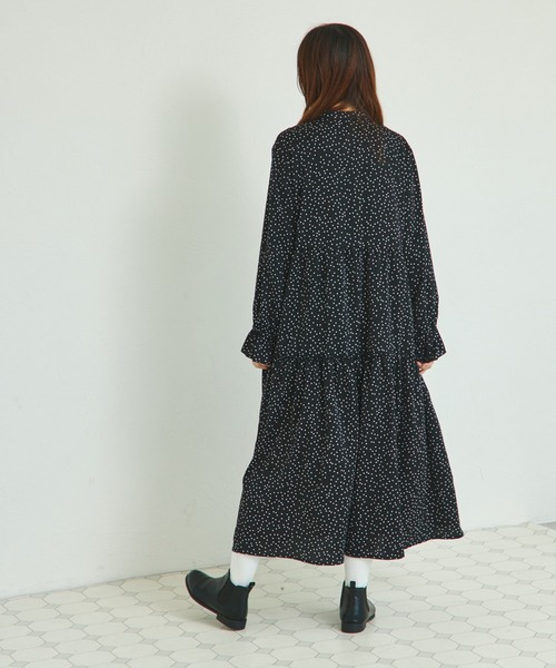 「pairmanon」 長袖ワンピース FREE ブラック系その他 レディース_画像4