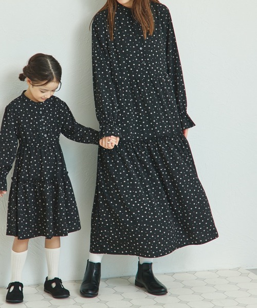 「pairmanon」 長袖ワンピース FREE ブラック系その他 レディース_画像7