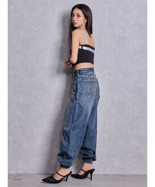 GYDA（ジェイダ） カップ付き キャミソール GYDAフロントクロスラメ