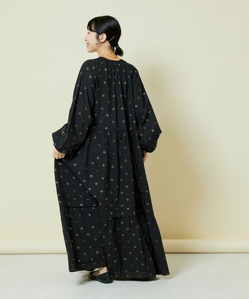 「Freada」 長袖ワンピース ONE SIZE オレンジ レディース_画像6