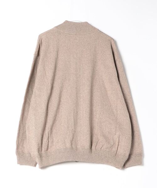 【美品】crepuscule ウールニット カーディガン ベージュ L-XL crepuscule（クレプスキュール） ニットカーディガン X-LARGE ブラック