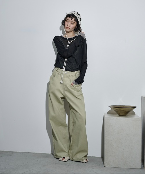 THE Yon ニット帽 ニットキャップ クロシェニットビーニー レディース