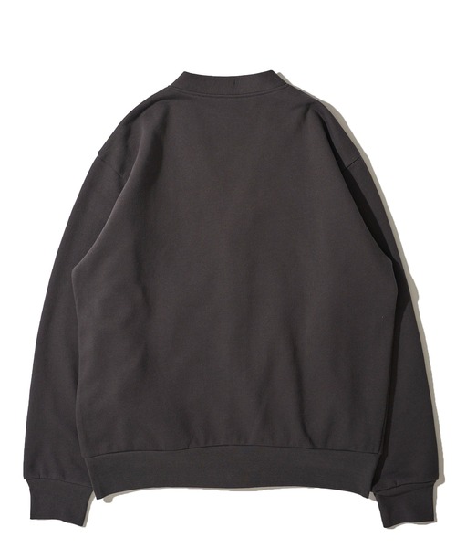 「Healthknit」 カーディガン LARGE チャコールグレー メンズ_画像3