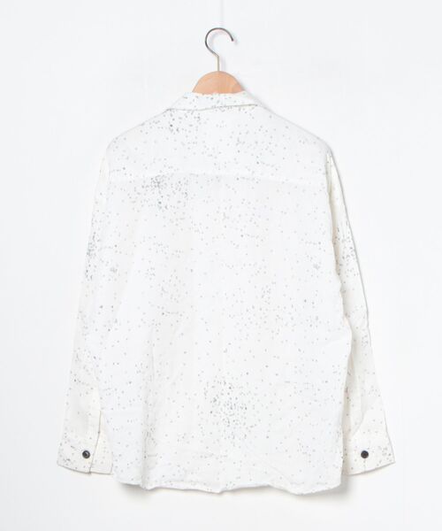 「SHAREEF」 長袖シャツ 1 ホワイト メンズ_画像2