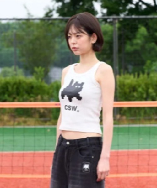 タンクトップ ノースリーブ CATSAVETHEWORLDブランド直輸入正規品/2way