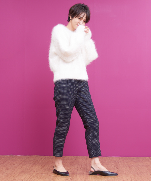 「FONCE」 長袖ニット フリー ホワイト レディース_画像3
