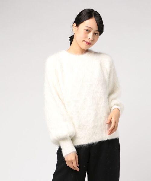 「FONCE」 長袖ニット フリー ホワイト レディース_画像4