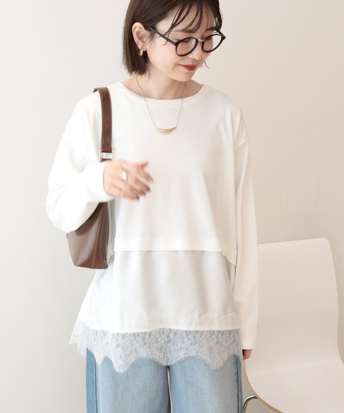 AMERICAN HOLIC（アメリカンホリック） tシャツ スカラップレースプル