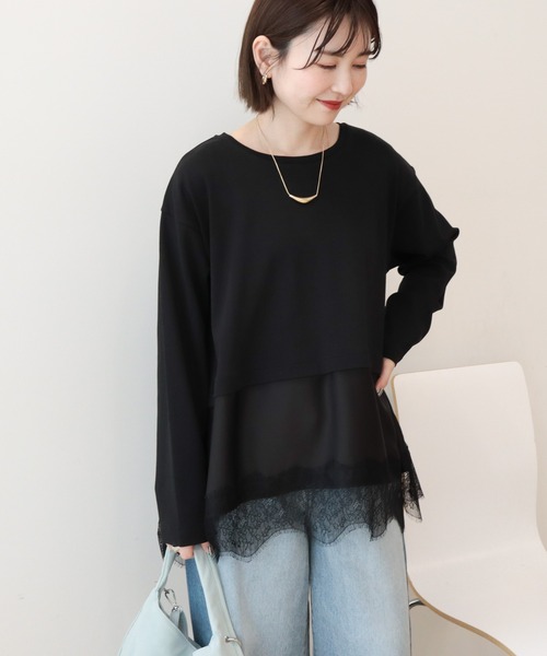 AMERICAN HOLIC（アメリカンホリック） tシャツ スカラップレースプル