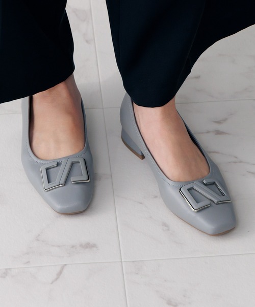 「HIMIKO」 フラットパンプス 24.0cm ブラック レディース_画像3