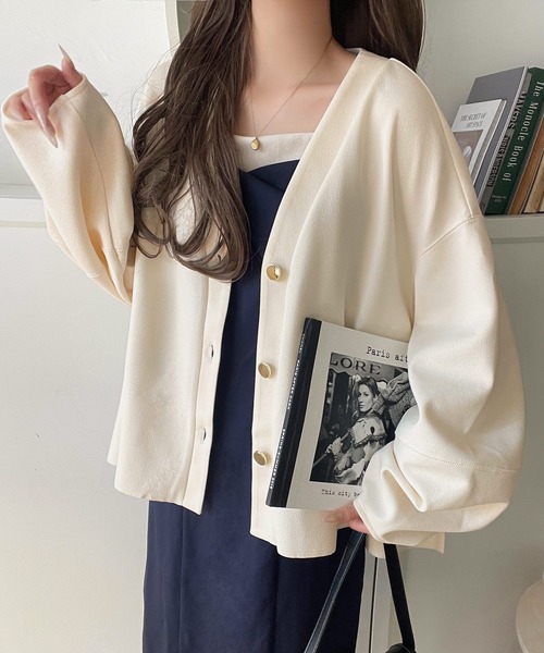 「classicalelf」 カーディガン X-LARGE アッシュブラウン レディース_画像8