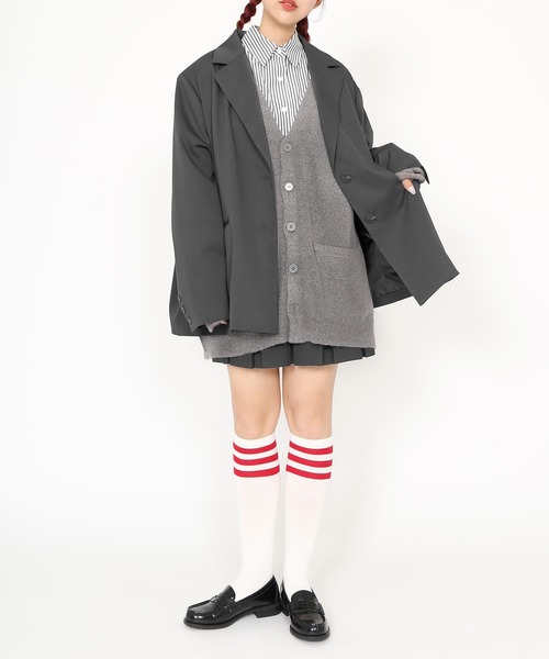 「PUNYUS」 テーラードジャケット 4 グレー レディース_画像5