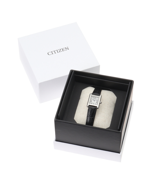 腕時計 CITIZEN Kii Classic Square EG2790-12A Silver レディースの画像