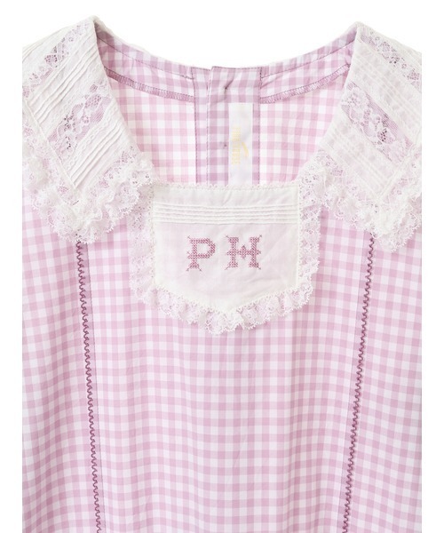 PINK HOUSE（ピンクハウス） 半袖ワンピース フリー ブルー レディース