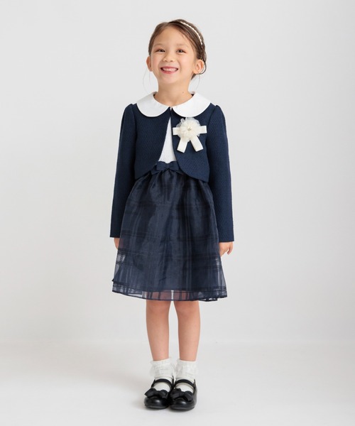 branshes（ブランシェス） 「KIDS」スカートスーツ 120 ネイビー 