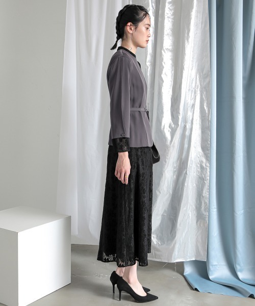 「Callarus」 長袖ワンピース M グリーン レディースの画像