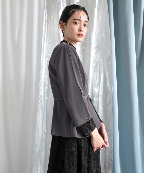 「Callarus」 長袖ワンピース M グリーン レディースの画像