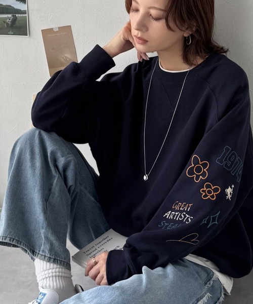 「classicalelf」 スウェットカットソー SMALL ベージュ レディース_画像4