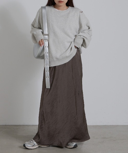 「CIAOPANIC TYPY」 ロングスカート MEDIUM グレー レディース_画像6