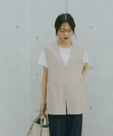 ベスト ジレ 夏 お手入れラクラクセットアップ...の詳細画像4