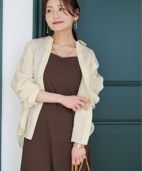 COHINA（コヒナ） ワンピース カップ付きスクエアネックワンピース
