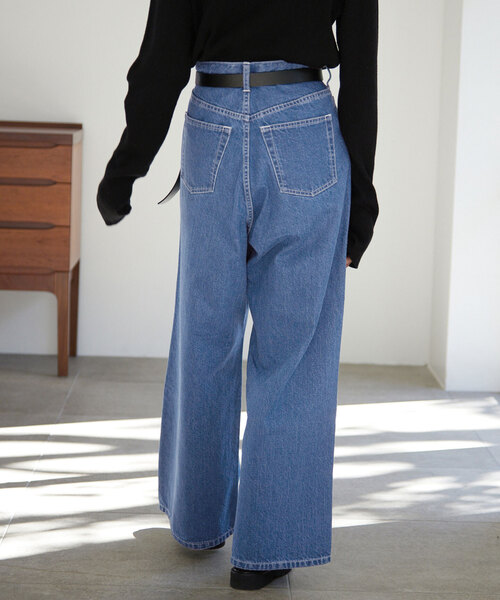 「SLOBE IENA」 デニムパンツ 36 ブルー レディース_画像7