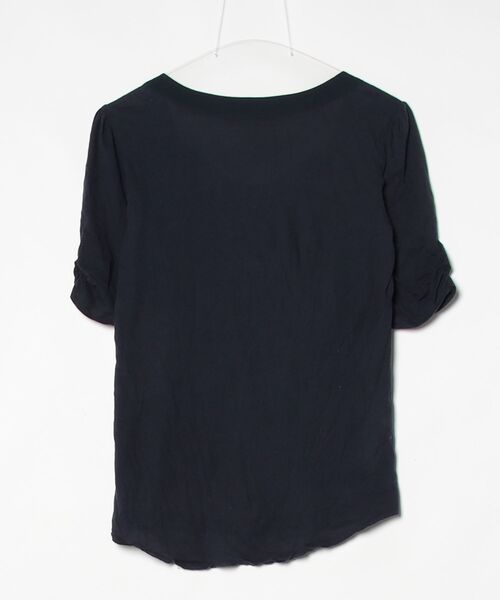「COMPTOIR DES COTONNIERS」 半袖ブラウス S ネイビー レディース_画像2