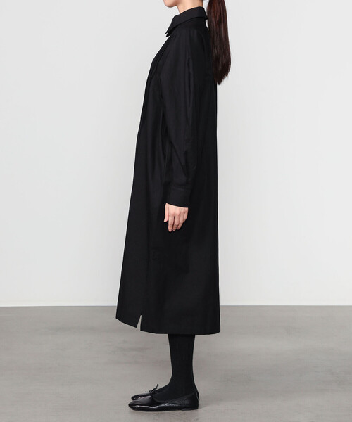 「Bshop」 シャツワンピース S ブラック レディース_画像9