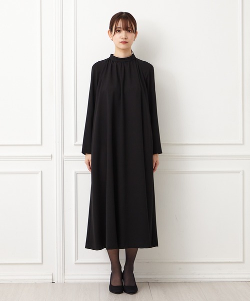 「AIMER」 長袖ワンピース MEDIUM ブラック レディース_画像2