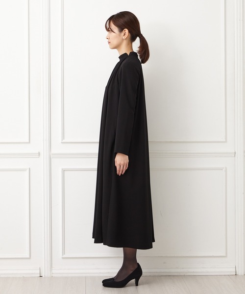 「AIMER」 長袖ワンピース MEDIUM ブラック レディース_画像3