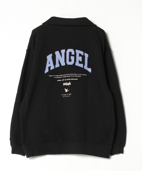 「Mark Gonzales」 ワンポイントスウェットカットソー X-LARGE ブラック メンズ_画像2