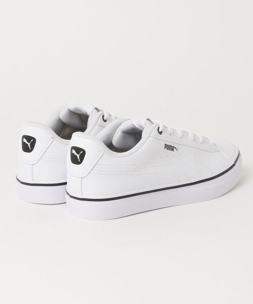 「PUMA」 ローカットスニーカー 23.5cm ホワイト×ブラック メンズ_画像2