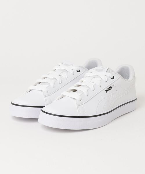 「PUMA」 ローカットスニーカー 23.5cm ホワイト×ブラック メンズ_画像5