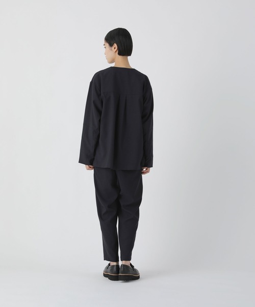 ZUCCa　レディース　ノーカラー　アウター　ジャケット　黒 ZUCCa（ズッカ） ノーカラージャケット X-LARGE ネイビー レディース