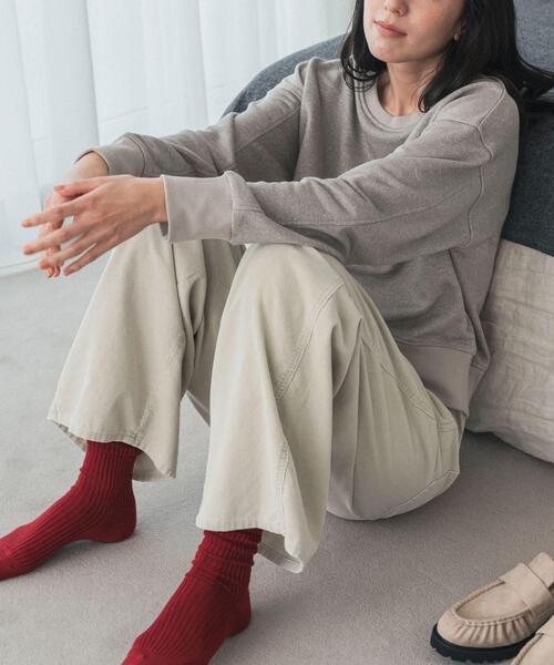ワイドパンツ パンツ コーデュロイ ウォッシュドコーデュロイパンツ レディース