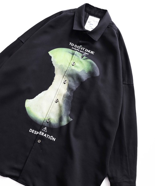 SHAREEF（シャリーフ） シャツ GREEN APPLE” BIG SHIRTS メンズ