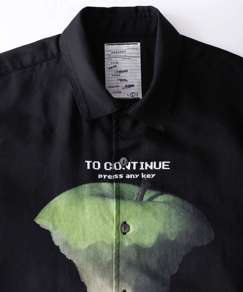 SHAREEF（シャリーフ） シャツ GREEN APPLE” BIG SHIRTS メンズ