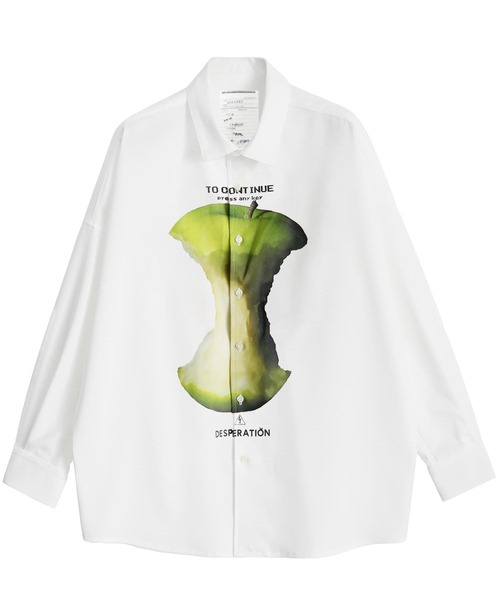 SHAREEF(シャリーフ) シャツ GREEN APPLE” BIG SHIRTS メンズ SHAREEF(シャリーフ) シャツ GREEN APPLE” BIG SHIRTS メンズ