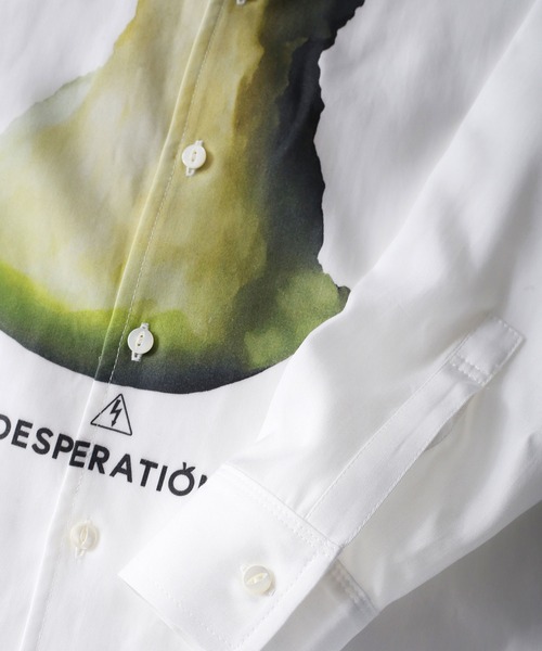 SHAREEF（シャリーフ） シャツ GREEN APPLE” BIG SHIRTS メンズ