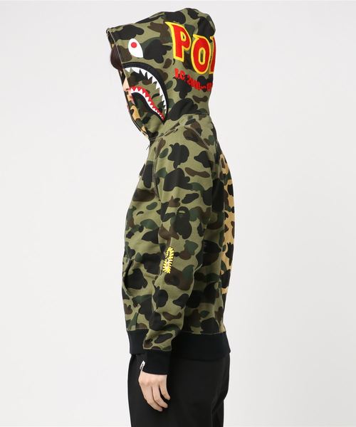 パーカー 1ST CAMO HALF SHARK FULL ZIP HOODIE L 1ST CAMO HALF SHARK FULL ZIP HOODIE BATHING